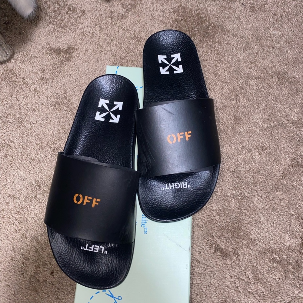 Off white slides